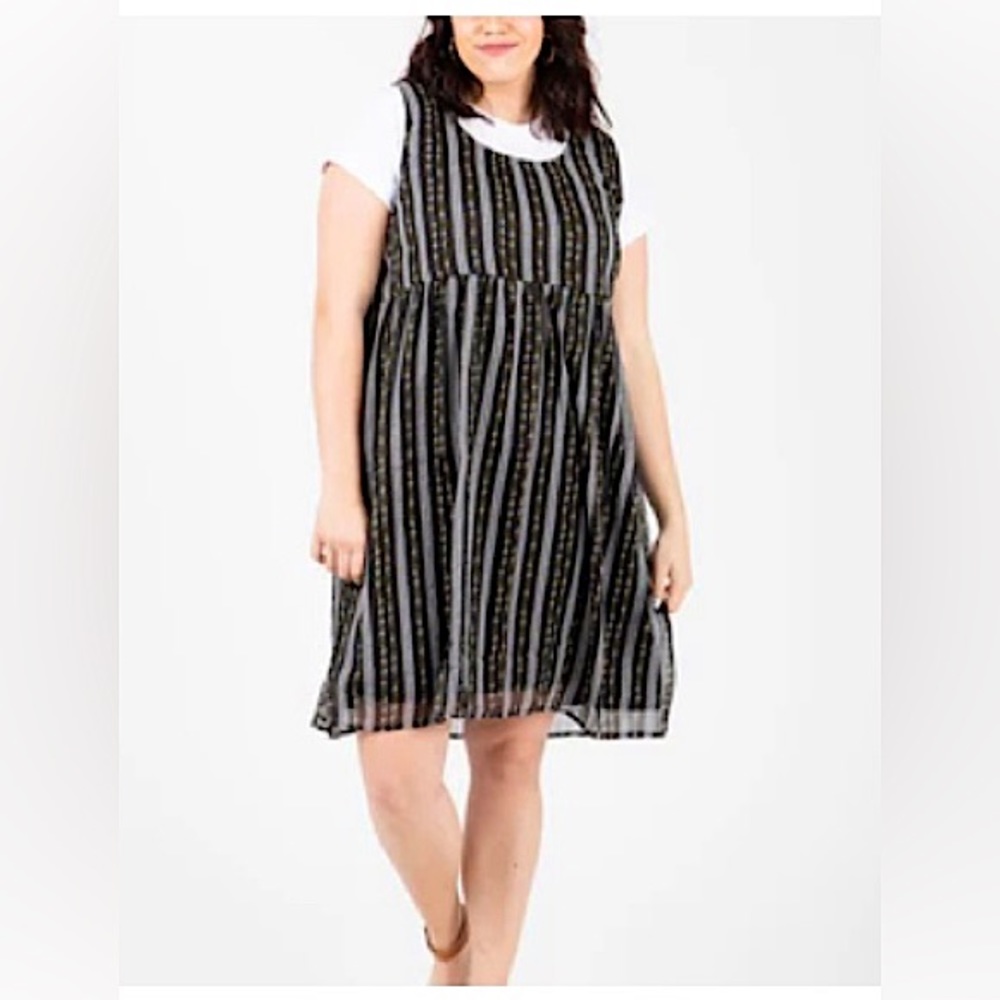 Piper & Scoot Elizabeth Patterned Jumper Dress, Size XL. Never worn.